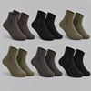 Men’s Soft & Breathable Ankle Socks wit Stretch Cuff ZTY-SLK117B – 6 Pairs
