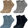 Boys' furry thermal socks QM9202 - 4 pairs