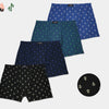 Men's loose elastic waistband soft breathable boxer shorts FM610, 4 pieces per pack