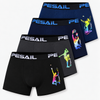 Men’s Soft Stretch Sport Print Boxer Briefs G5227 - 4pcs in a pack