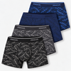 Men’s Soft Stretch Leaf Pattern Boxer Briefs G5228 - 4pcs in a pack