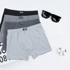 Men's loose boxer shorts HF0261 4 pieces in a pack