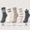 Women's Thermal Wool Socks with Cat Motif TNB3080 - 3 pairs