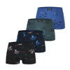Men's bambus boxer Briefs tiger M6781 4pcs in a pack