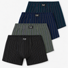 Men’s Soft Stretch Striped Large SIze Boxer Briefs G55579D - 4pcs in a pack