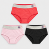 Women’s Cotton-Blend Owl Briefs with a Contrast Waistband YW4144-3 Pieces
