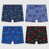 Men’s Cotton-Blend Lion Print Boxer Briefs G5197-4 Pieces