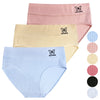 Women's high-waisted cotton panties Butterfly CZ8066 - 3 pieces in a pack