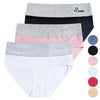 Women's high-waisted cotton panties CZ8072 - 3 pcs in a pack