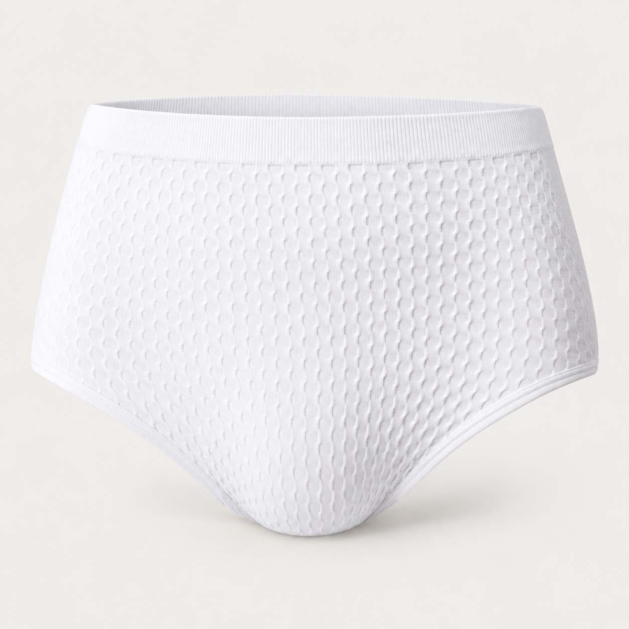 GREE-2306 high-waisted seamless shaping briefs, white