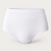 GREE-2306 high-waisted seamless shaping briefs, white
