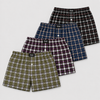 PESAIL Men’s Cotton Plaid Boxer Shorts HF021B – 4 pcs in a Pack