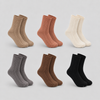 Women’s Soft & Cozy Cable Knit Crew Socks LYW360 - 6 pairs