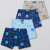 Boys’ Lion-Print Boxer Briefs XQ5211-4 Pieces