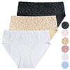 Women's cotton panties small floral YW4239-3 pieces