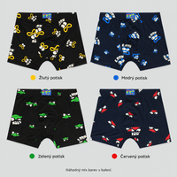 ZQ6794 cartoon-face boxer briefs, color selection on soft gray background