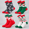 Women’s Christmas Thermal Fuzzy Socks DW9806-4 Pairs