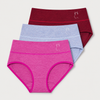 Women's high-waisted cotton Shiny Diamond CZ8033 - 3 pcs in a pack